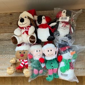 Lot of 7 Vintage Sears Christmas beanies